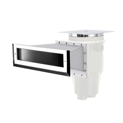 Ocean® Hochwasserstandskimmer M5 deluxe High47 ABS + V4A, weiss