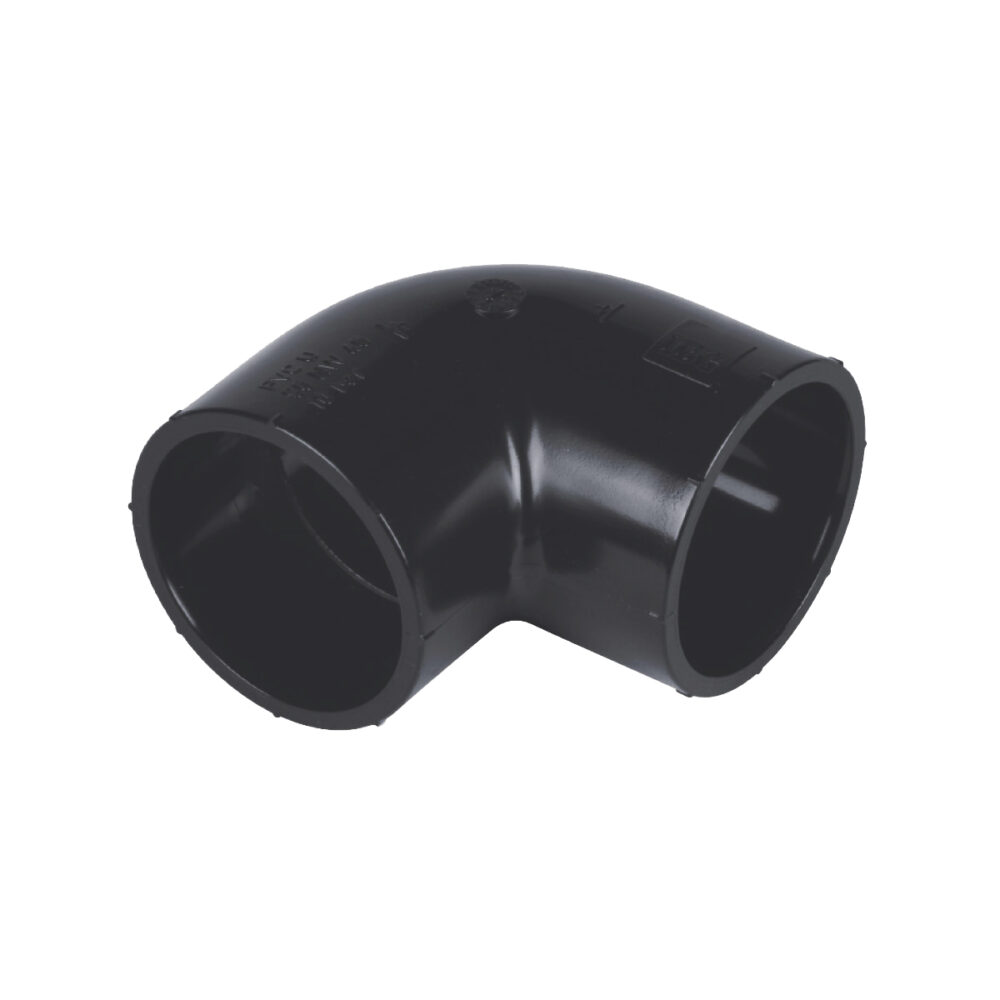 IBG® Winkel 90° Klebemuffe, grau d50