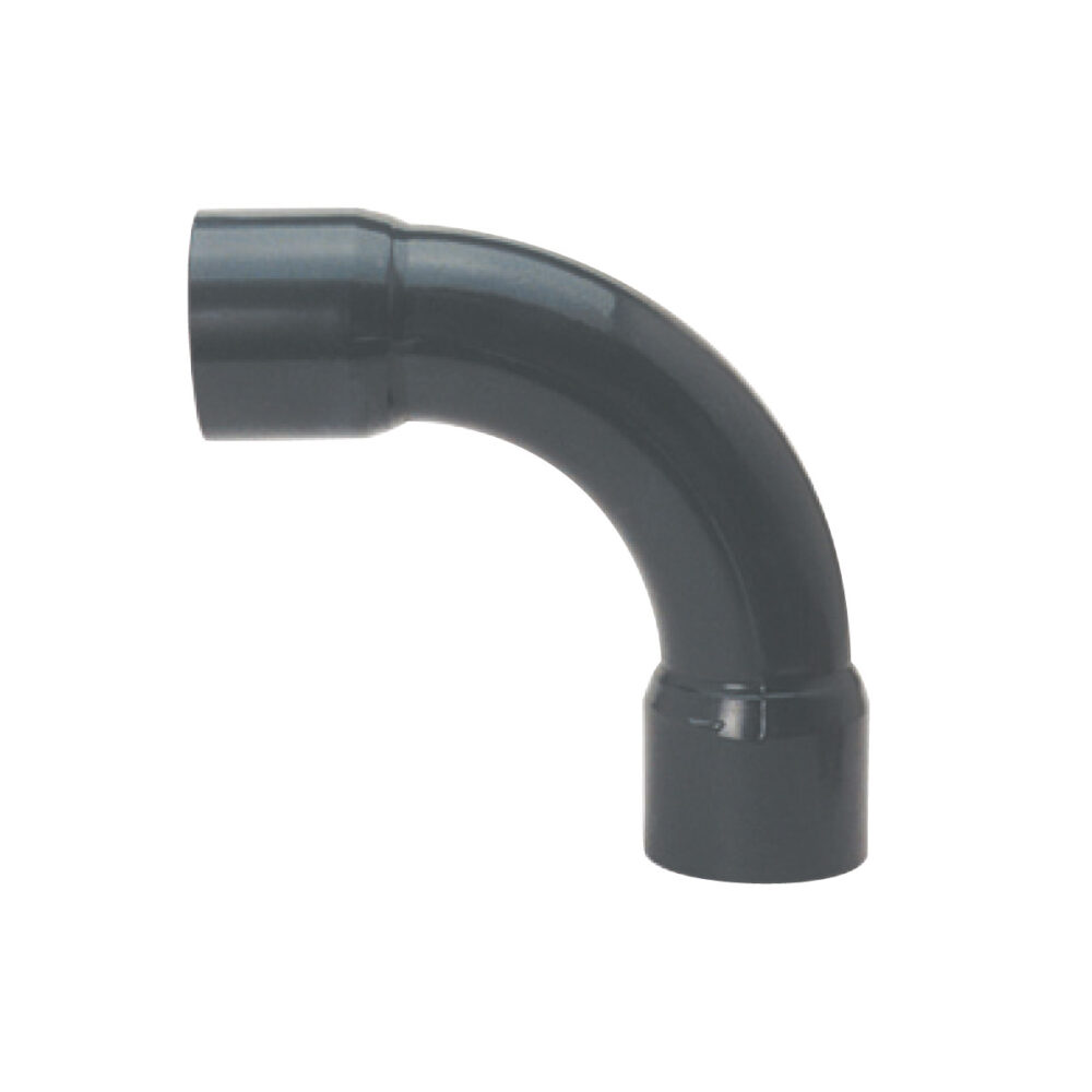 IBG® Bogen 90° Klebemuffe, PN16, grau d63
