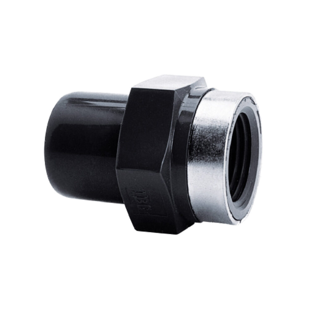 IBG® Reduziernippel, Klebestutzen / Innengewinde, verstärkt, PN16, grau d40-1"